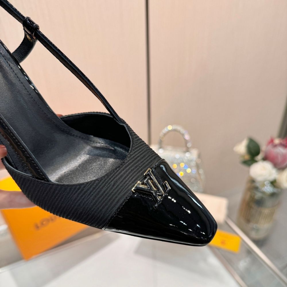 Louis Vuitton City Slingback Pump Black 1AITFI