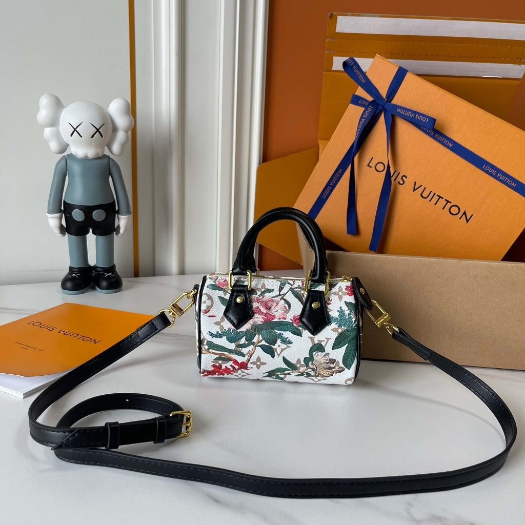Louis Vuitton Nano Speedy Monogram Canvas Dune 16Cm M29149