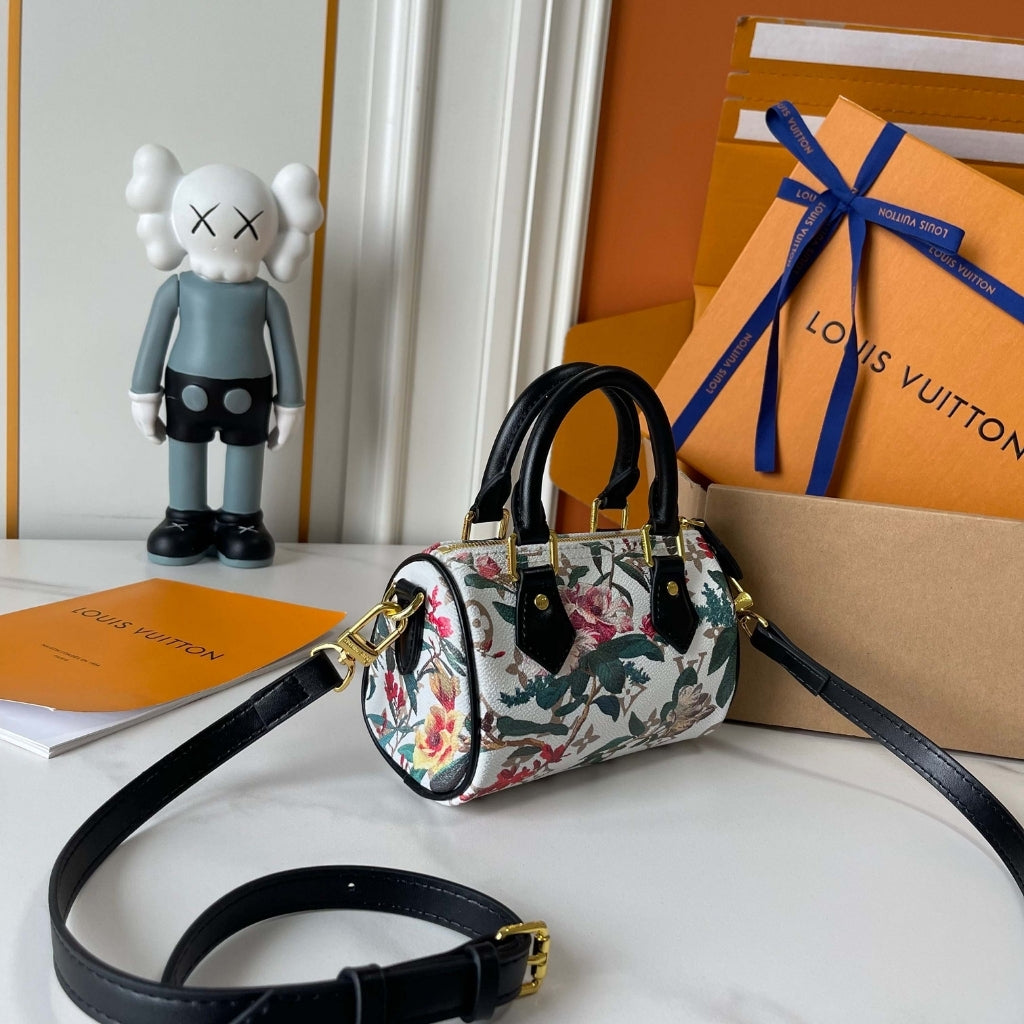 Louis Vuitton Nano Speedy Monogram Canvas Dune 16Cm M29149