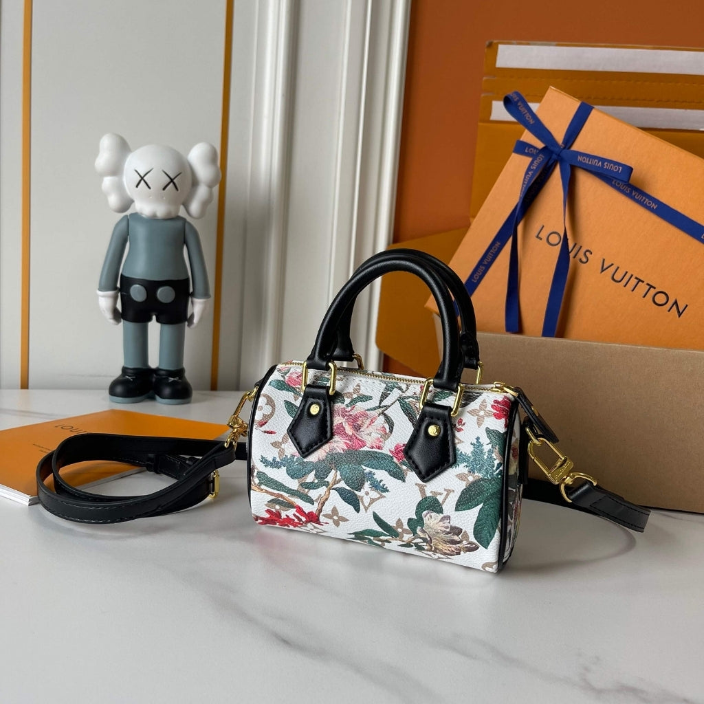 Louis Vuitton Nano Speedy Monogram Canvas Dune 16Cm M29149