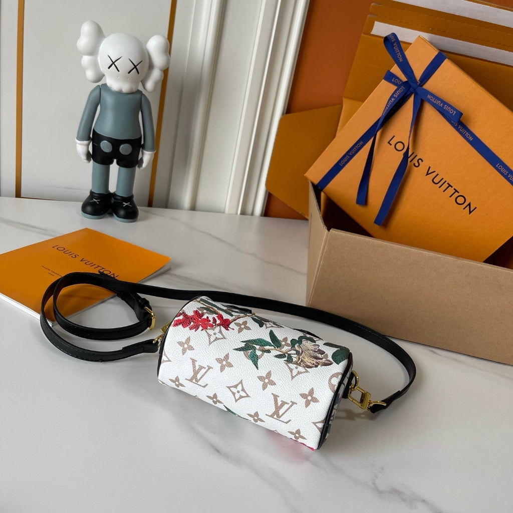 Louis Vuitton Nano Speedy Monogram Canvas Dune 16Cm M29149