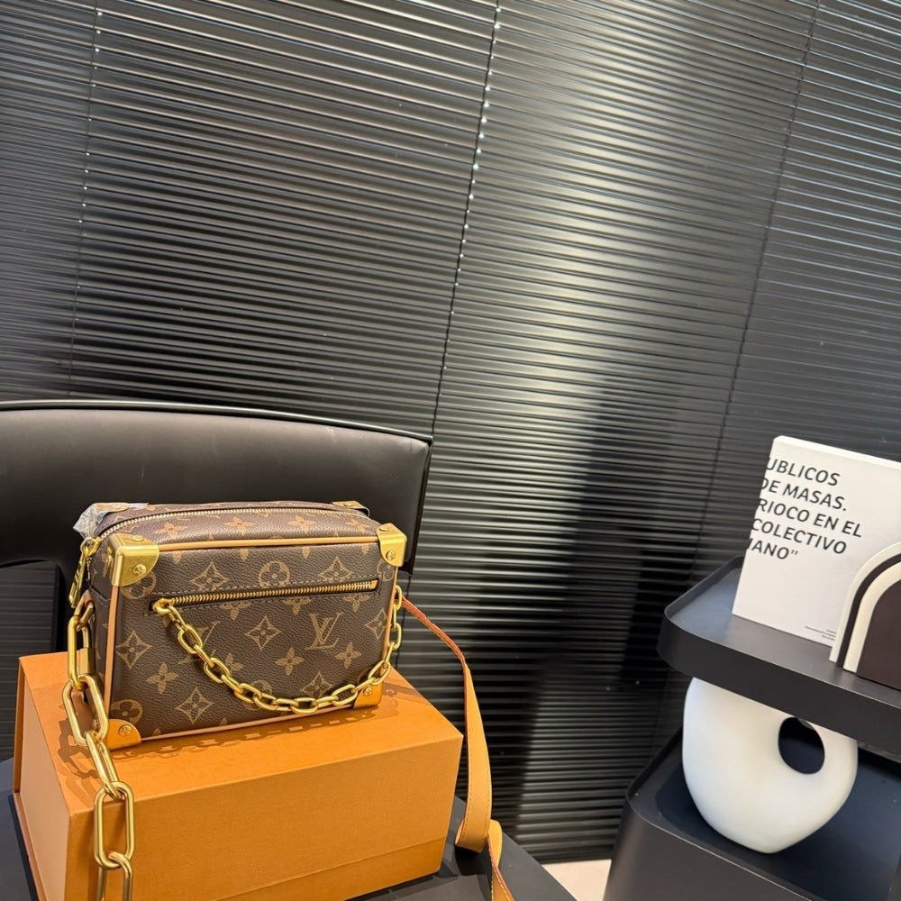 Louis Vuitton Mini Soft Trunk Monogram Brown 18Cm