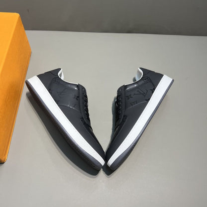 Louis Vuitton Rivoli Sneaker Monogram Metallic Canvas Black For Men 1A9FGZ