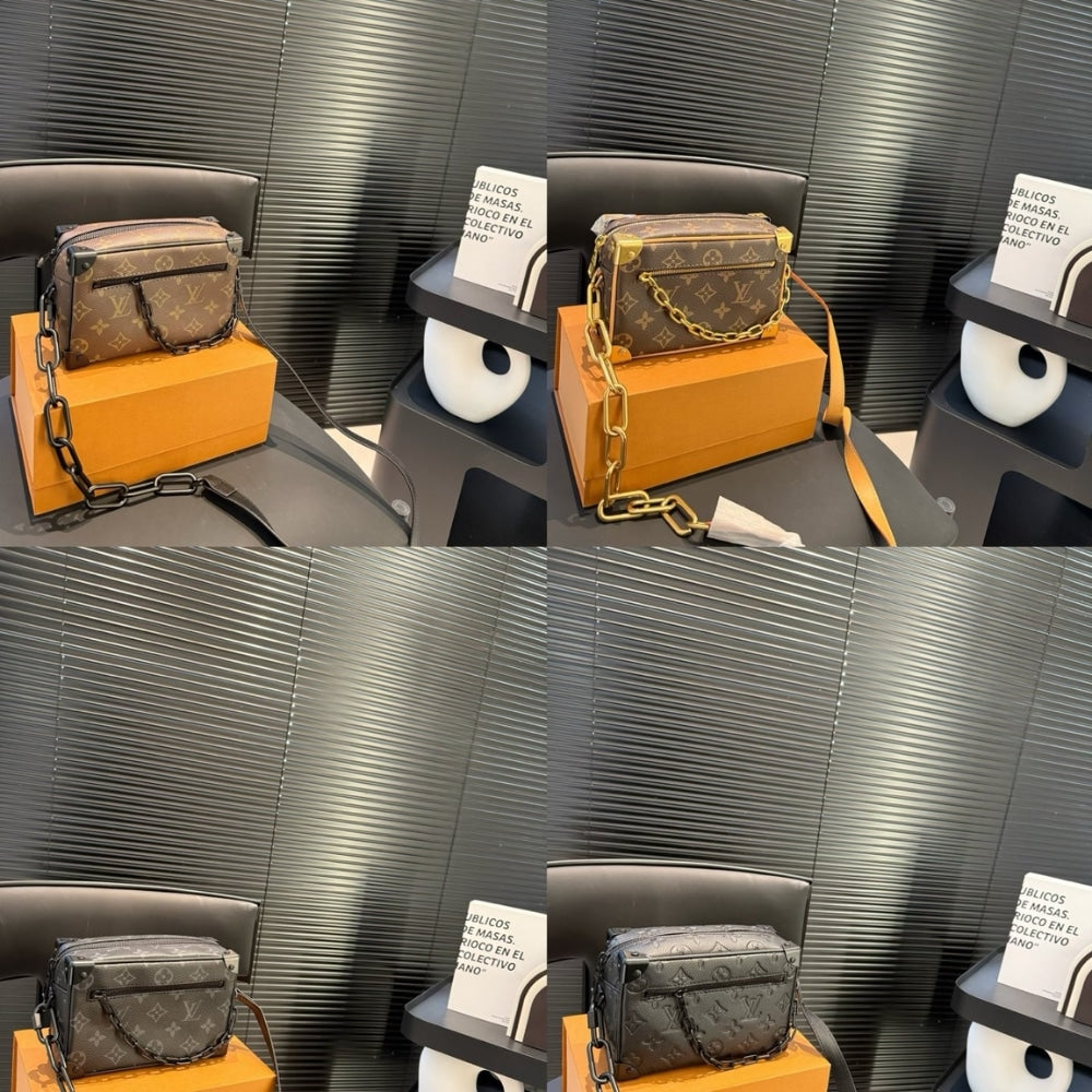 Louis Vuitton Mini Soft Trunk Monogram Black 18Cm M55702