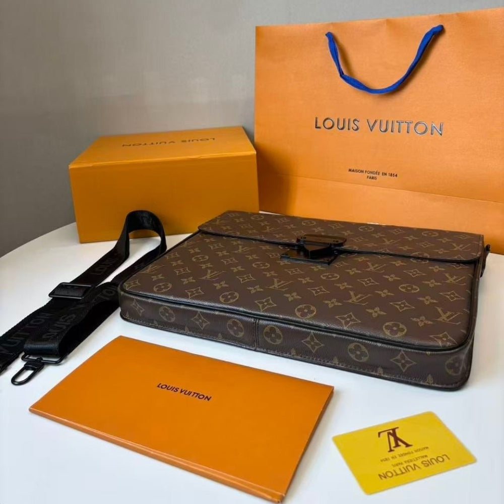 Louis Vuitton S-Lock Briefcase in Monogram Canvas 37cm