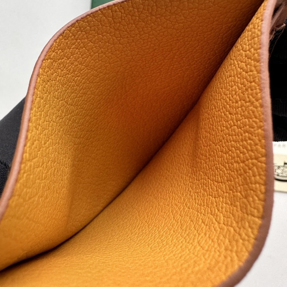 GOYARD SAINT SULPICE CARD WALLET BLACK AND TAN 11CM STSULPPMLTY01CL03X