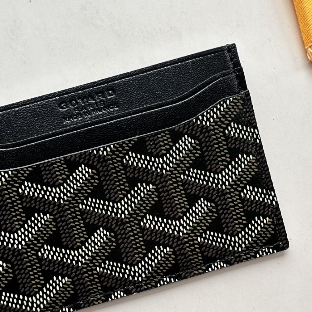 GOYARD SAINT SULPICE CARD WALLET BLACK 11CM STSULPPMLTY01CL01X
