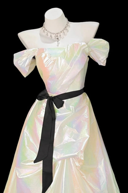 New fashionable long satin ball gown gh6831