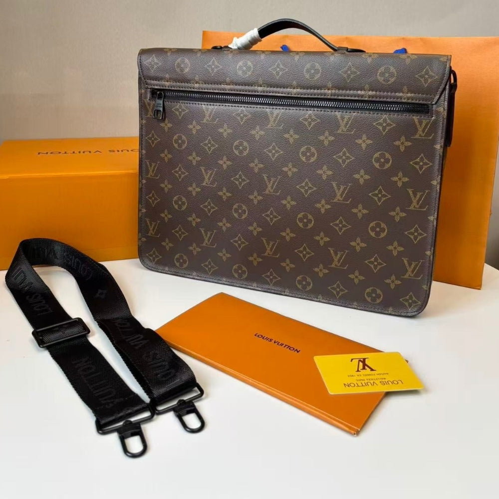 Louis Vuitton S-Lock Briefcase in Monogram Canvas 37cm