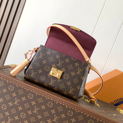 Louis Vuitton Croisette Monogram Canvas Dark Brown 24cm