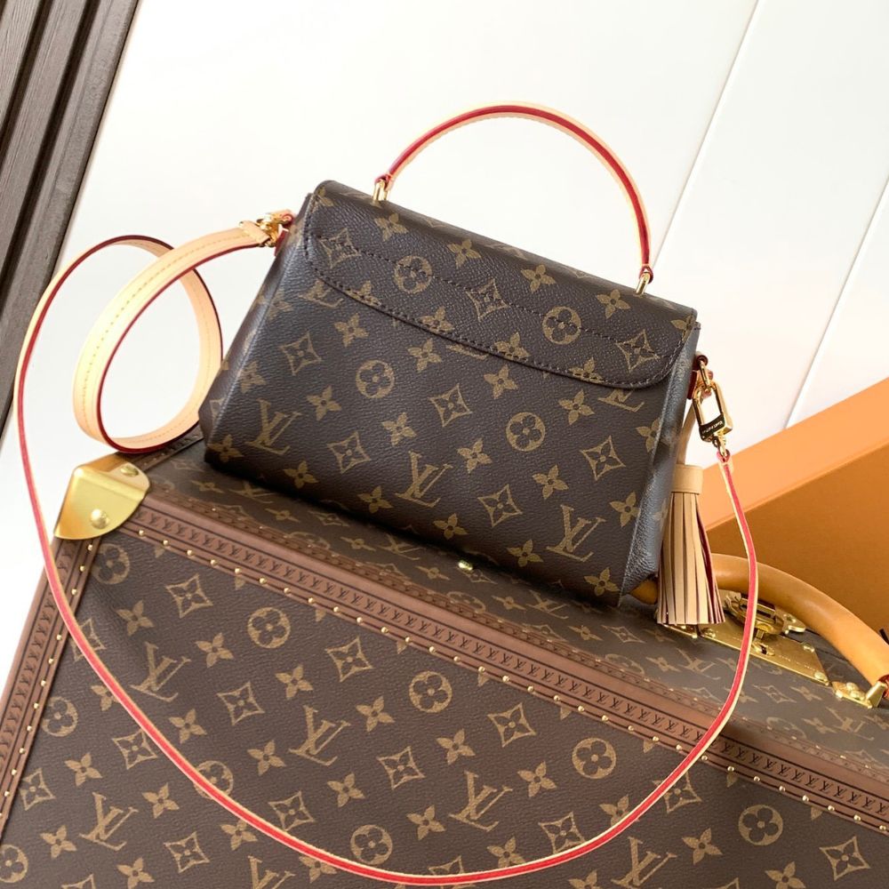Louis Vuitton Croisette Monogram Canvas Dark Brown 24cm