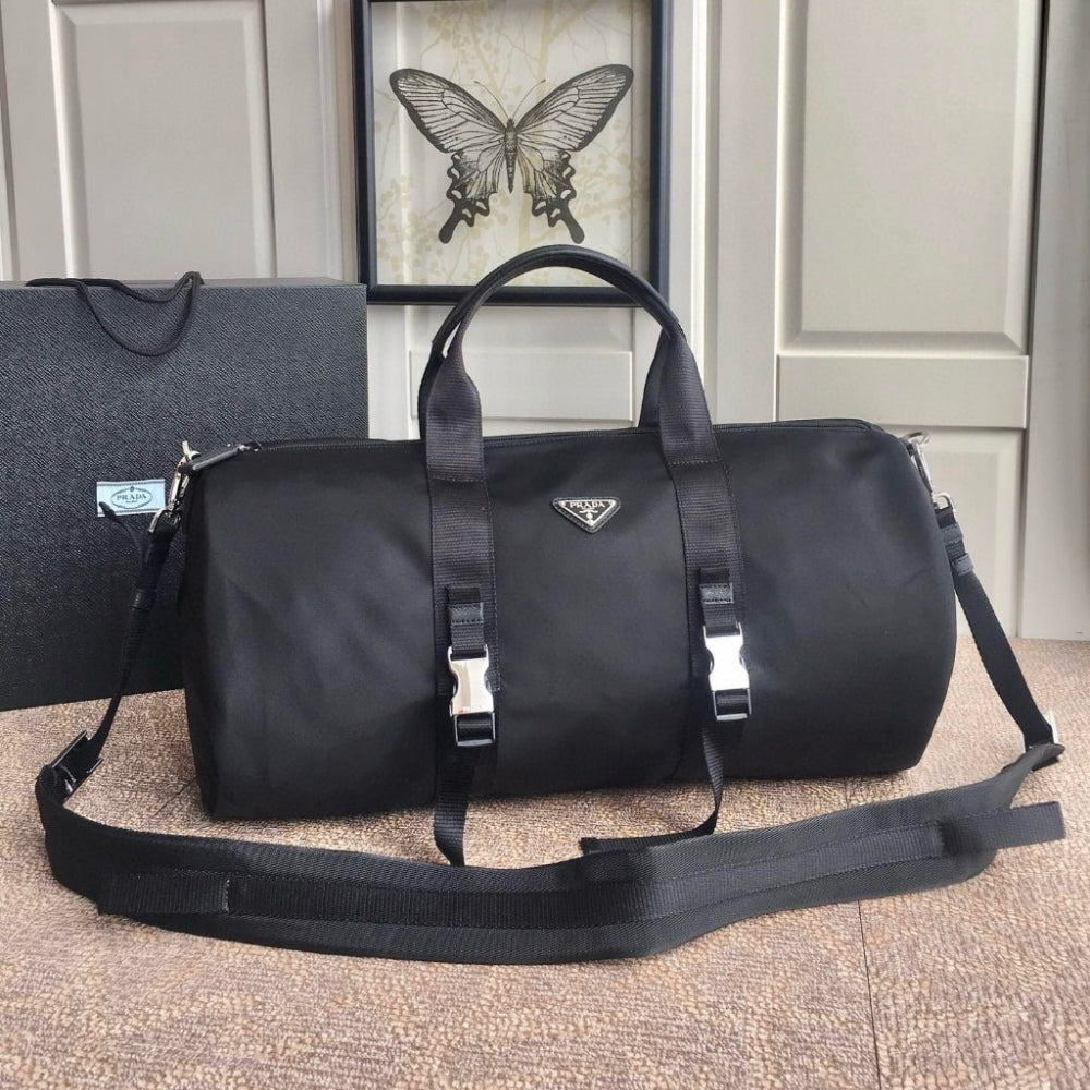 Prada Re Nylon And Saffiano Leather Duffle Bag 50Cm 2VC015 2DMG F0002 V MON