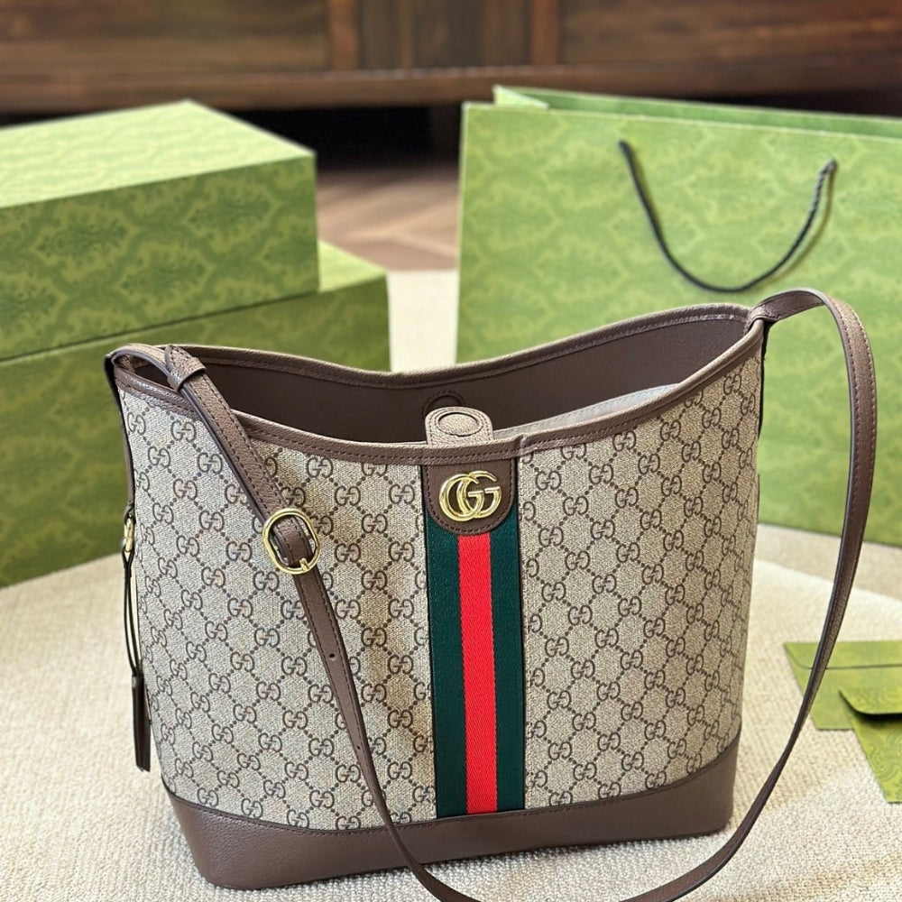 Gucci Ophidia GG Small Shoulder Bag Beige And Ebony 33Cm 781402 96IWG 8745