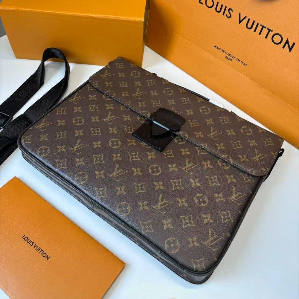 Louis Vuitton S-Lock Briefcase in Monogram Canvas 37cm
