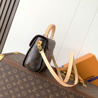 Louis Vuitton Croisette Monogram Canvas Dark Brown 24cm