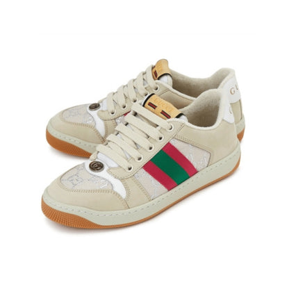 Gucci WMNS Screener White GG Lamé