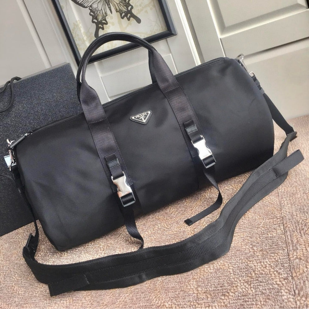 Prada Re Nylon And Saffiano Leather Duffle Bag 50Cm 2VC015 2DMG F0002 V MON
