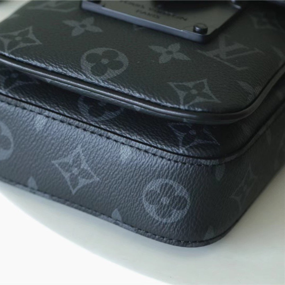 Louis Vuitton S-Lock Vertical Wearable Wallet Monogram Eclipse 19cm