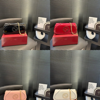 Gucci Blondie Continental Chain Wallet Rosso Ancora Red 29Cm