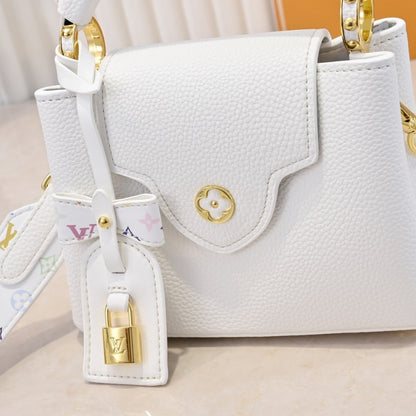Louis Vuitton X Takashi Murakami Capucines BB White 21Cm M13253