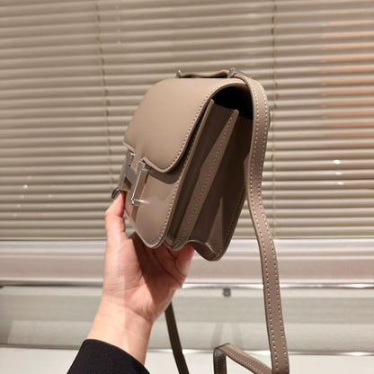 Hermes Constance Leather Bag Dark Beige 18Cm