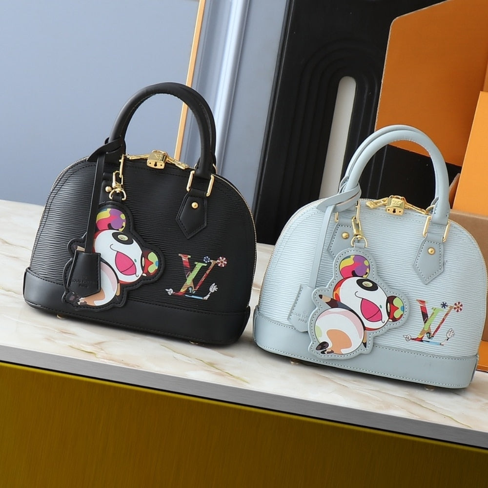 LOUIS VUITTON X MURAKAMI ALMA BB WASHED BLUE 23CM M14197
