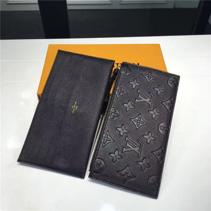 Louis Vuitton Félicie Pochette Monogram Empreinte Black 21Cm M82477