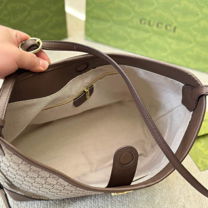 Gucci Ophidia GG Small Shoulder Bag Beige And Ebony 33Cm 781402 96IWG 8745