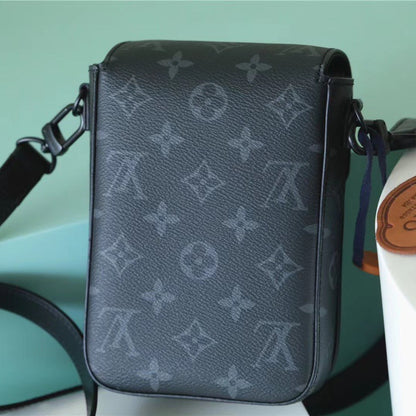 Louis Vuitton S-Lock Vertical Wearable Wallet Monogram Eclipse 19cm