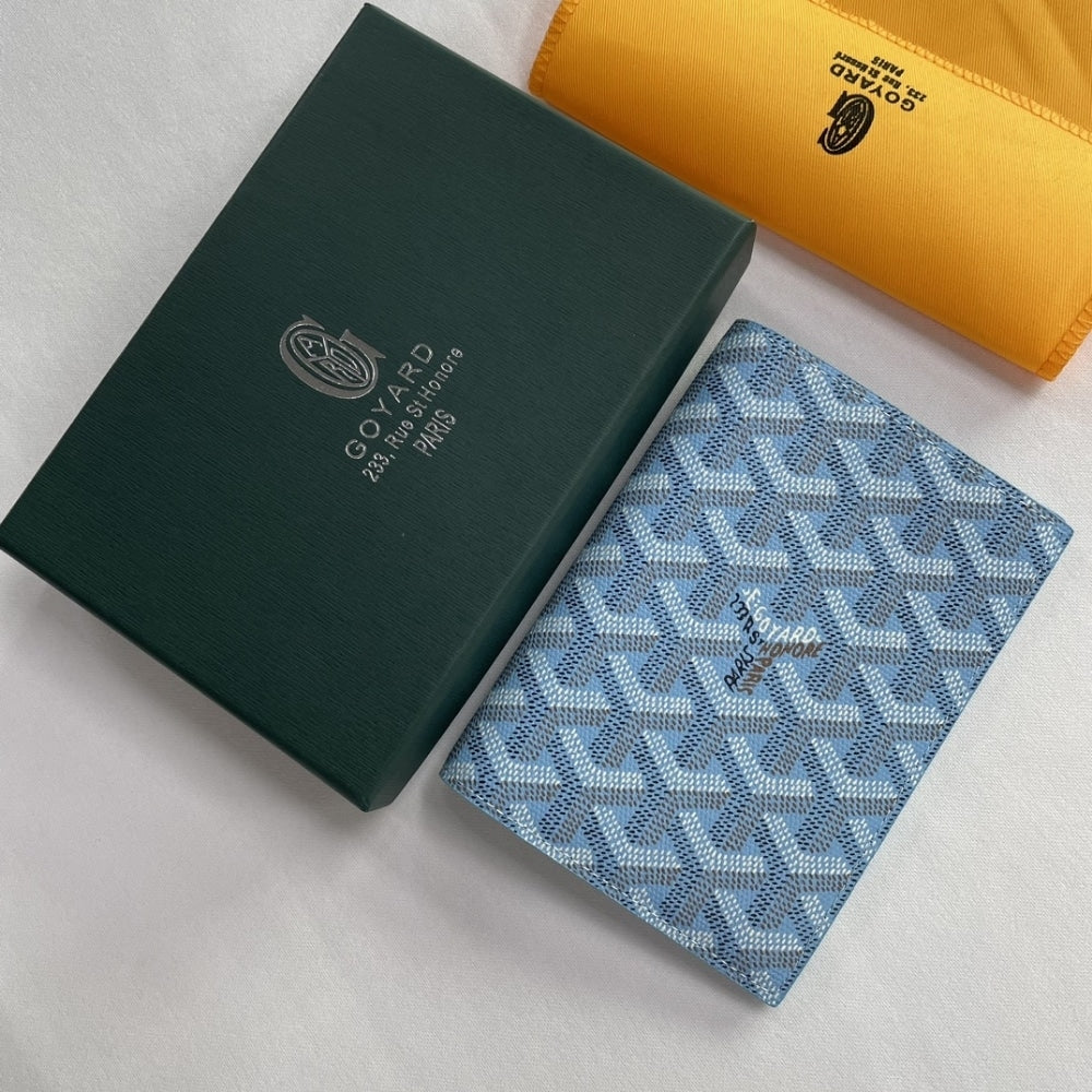 GOYARD GRENELLE PASSPORT COVER BLUE 14CM GRENELPMLTY10CL10X