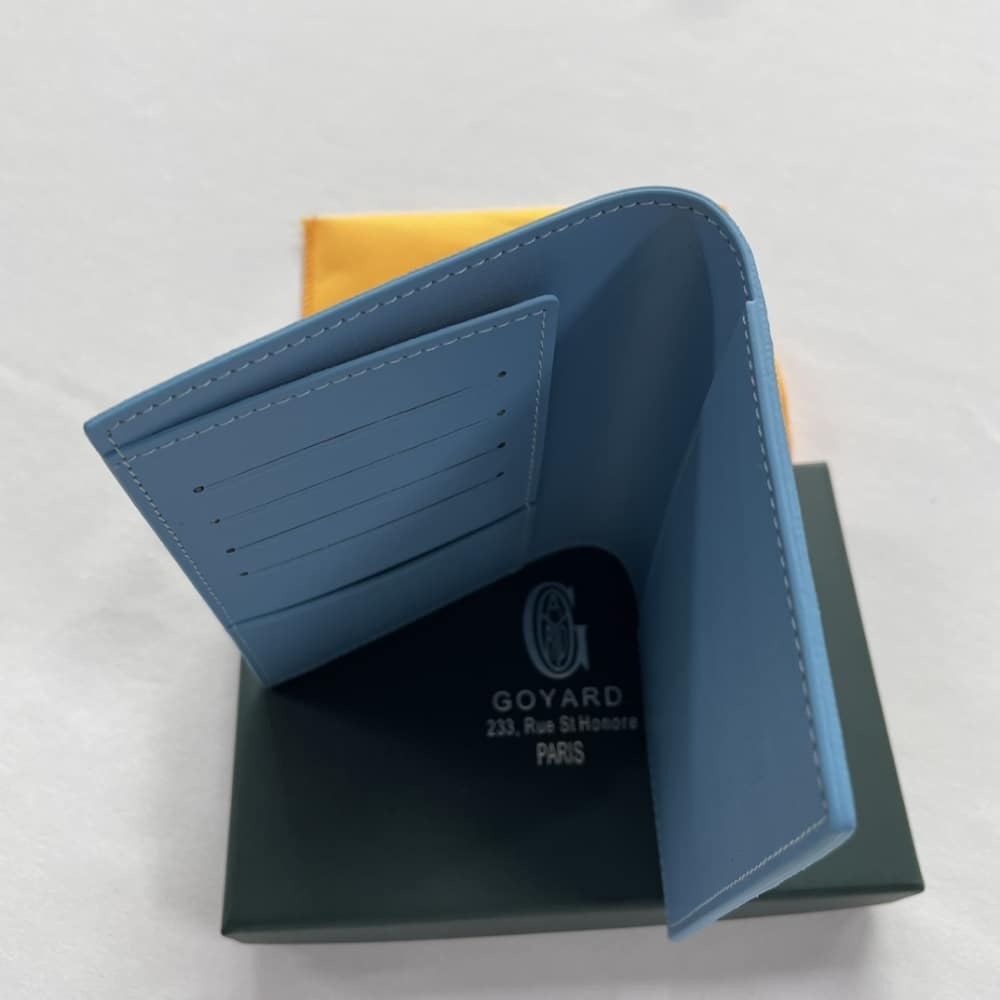 GOYARD GRENELLE PASSPORT COVER BLUE 14CM GRENELPMLTY10CL10X