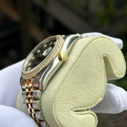 Rolex Oyster Perpetual Datejust Silver Diamond 36mm 116243