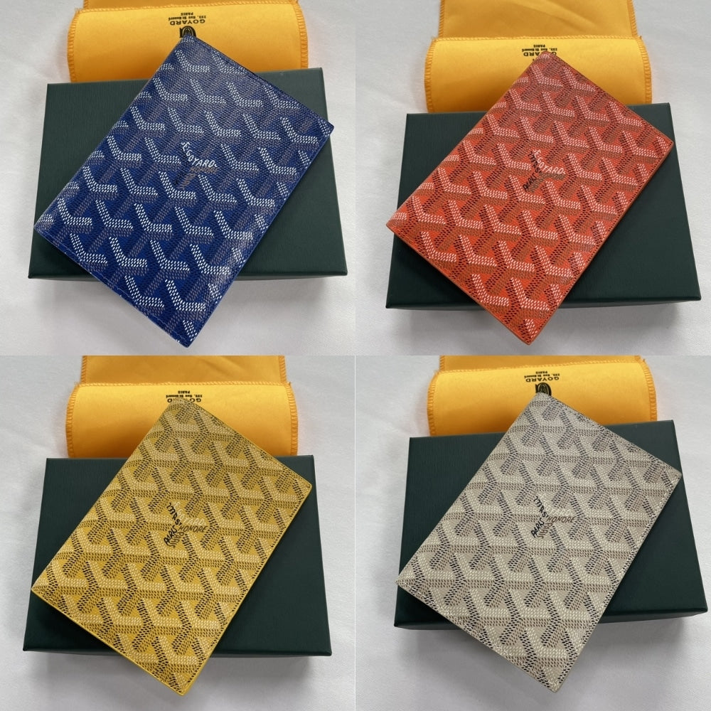 GOYARD GRENELLE PASSPORT COVER BLUE 14CM GRENELPMLTY10CL10X