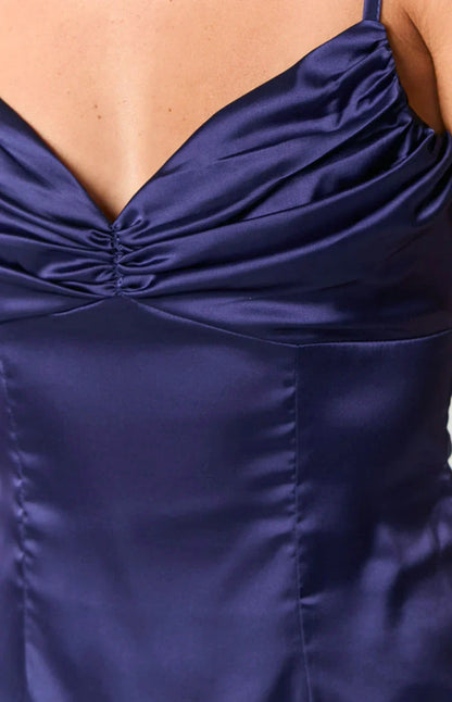 V-neck sleeveless thin shoulder strap backless short mini Homecoming dress