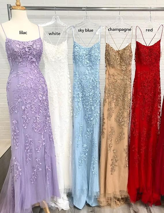 Mermaid Sleeveless Off-the-Shoulder Sweep/Brush Train With Lace Tulle Prom Dresses
