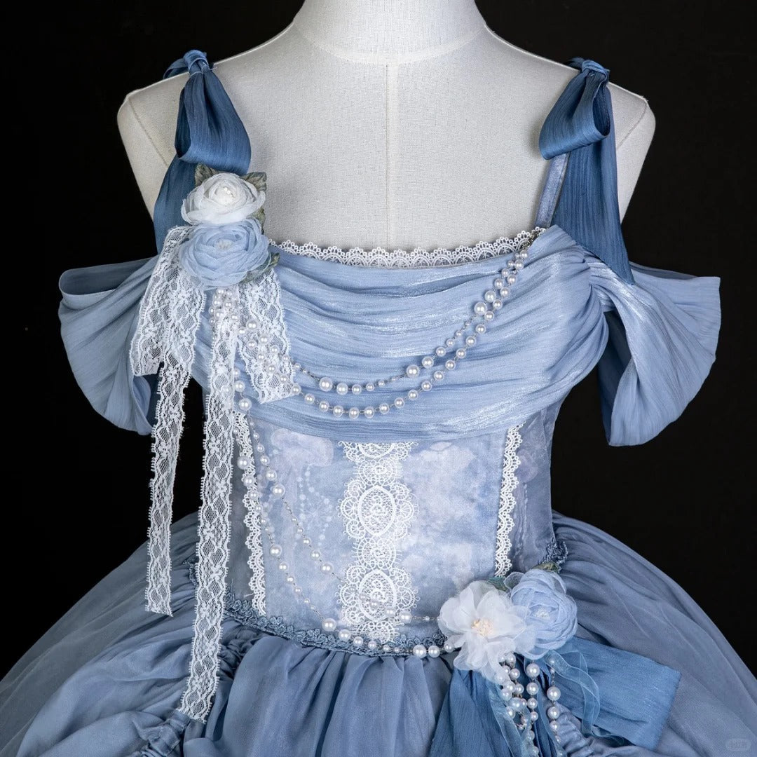 Girlhomeshops-Blue sweet fashion tulle short homecoming dress birthday dress gh5344