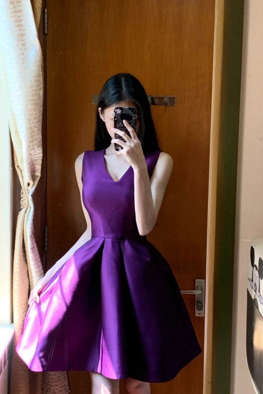 Short Fashion Party Dress Satin gh6640