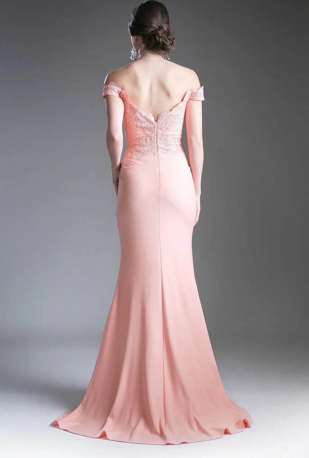 Long off shoulder dress
