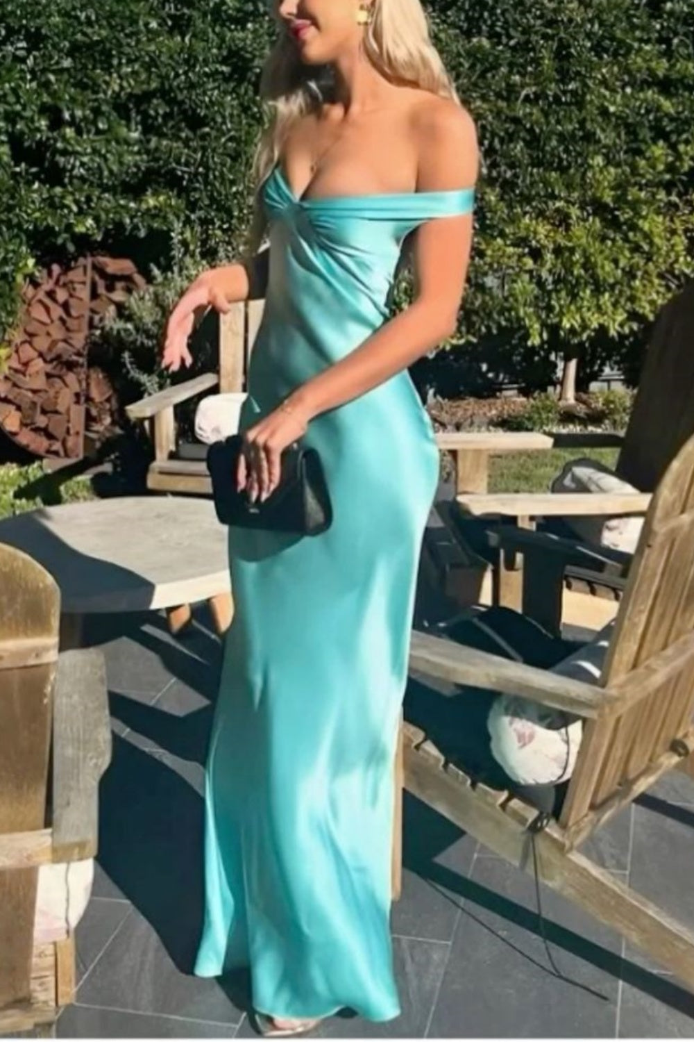 girlhomeshops-Simplicity Stylish Elegant Long Satin Slim Graduation Dress Prom Dress gh5862