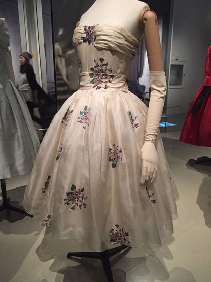 girlhomeshops--Exquisite Floral Mid-Length Chiffon Prom Dress hoco dress gh5558