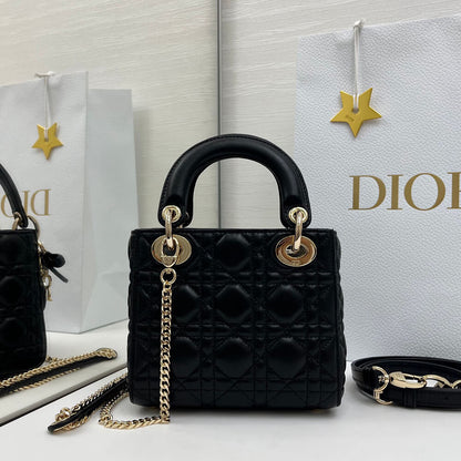 Dior Mini Lady Dior Bag with Chain(HIGH-END GRADE)