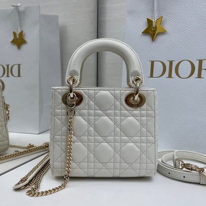 Dior Mini Lady Dior Bag with Chain(HIGH-END GRADE)