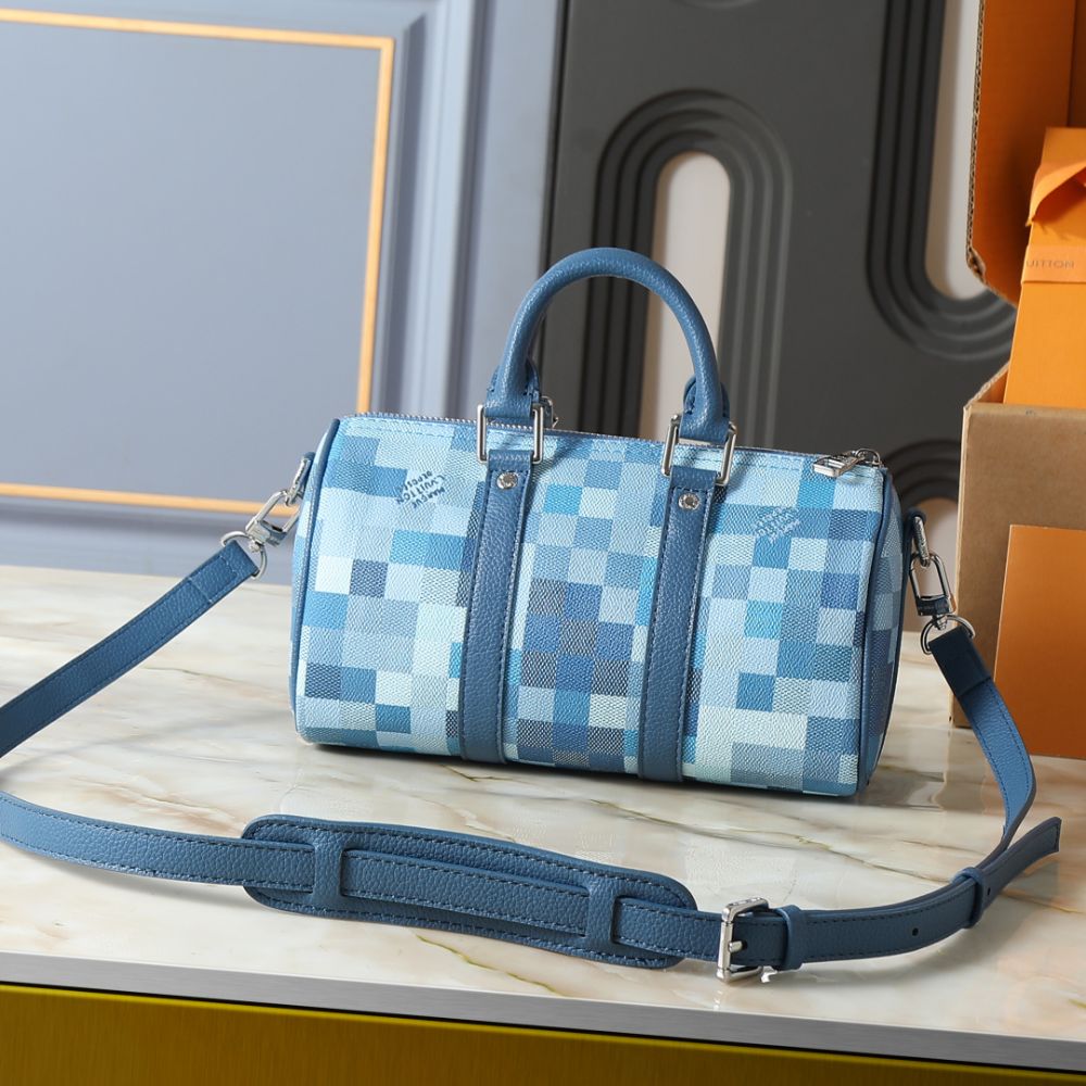 Louis Vuitton Keepall Bandoulière 25 Blue 25Cm M28600