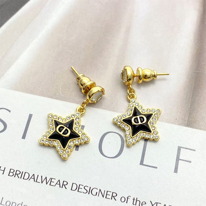 DIOR Petit CD Lucky Baroque Earrings