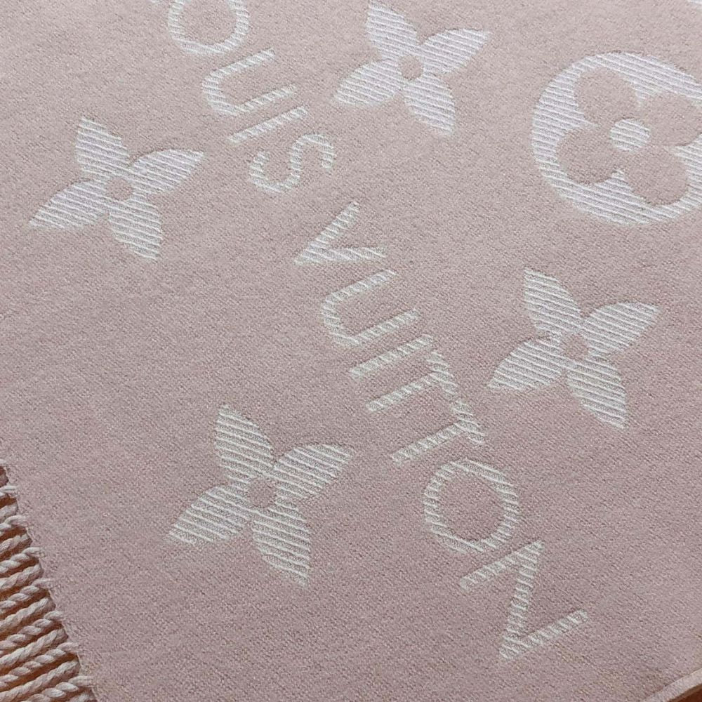Louis Vuitton Lv Monogram Essential Scarf Pink Beige M77854