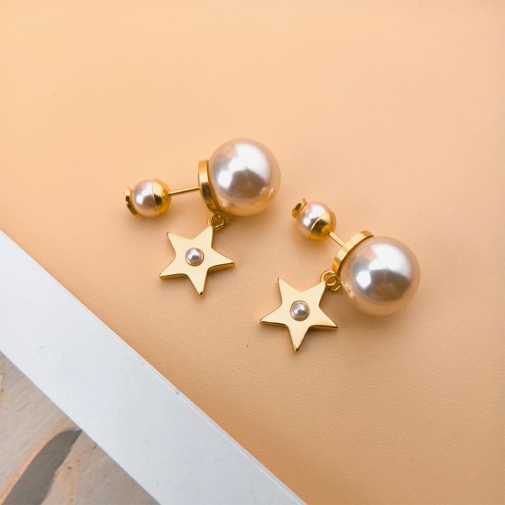 Dior Metal Earrings Women’s Pink