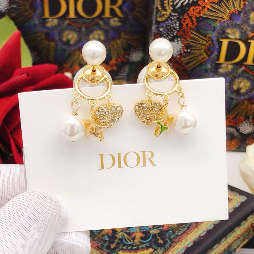 DIOR Pearl charm earrings