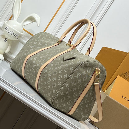 Louis Vuitton Keepall Bandoulière 45 Khaki 45Cm