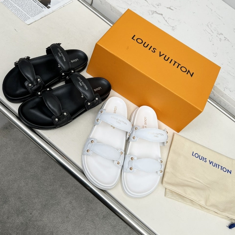 LOUIS VUITTON BOM DIA COMFORT MULE BLACK 1AHLOQ