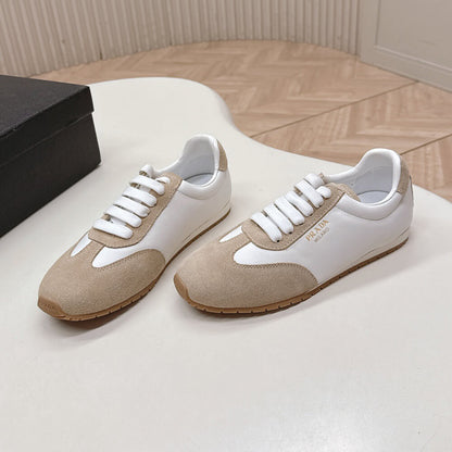 PRADA Nappa leather and suede sneakers